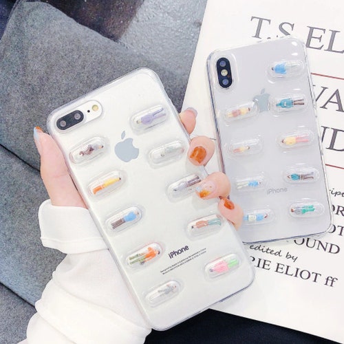 3d Cute Pills Capsules Cartoon Phone Cases For Iphone14 13 12 Etsy 3d Cute Pills Capsules Cartoon Phone Cases For Iphone14 13 12 Etsy