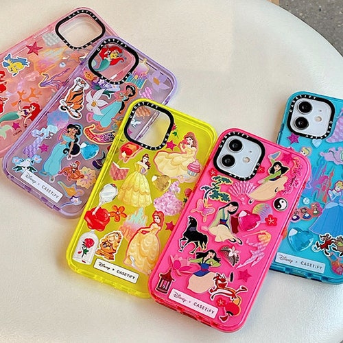 Kawaii Cartoon Disney Princess For Iphone 14 13 12 Pro Max Etsy