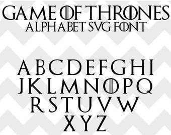 Game Of Thrones Alphabet Svg Game Of Thrones Font Svg Game Of