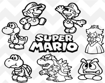 Free Free 175 Silhouette Super Mario Svg Free SVG PNG EPS DXF File
