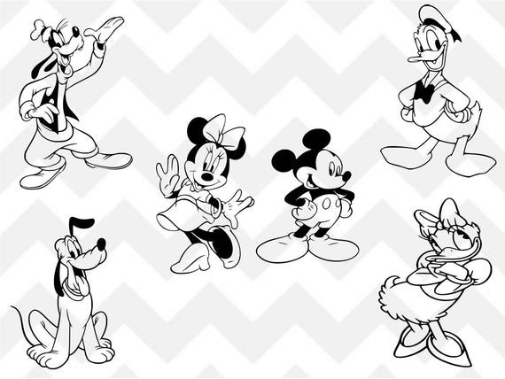 Free Free 288 Outline Disney Svg Files Mickey Mouse Svg SVG PNG EPS DXF File