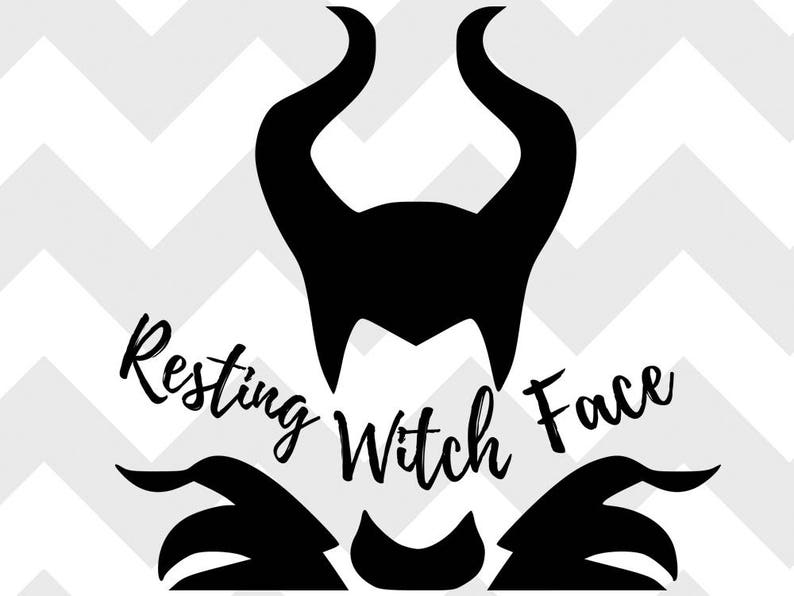 Download Free Resting Witch Face Svg Disney Svg Halloween Halloween Svg Etsy SVG Cut Files