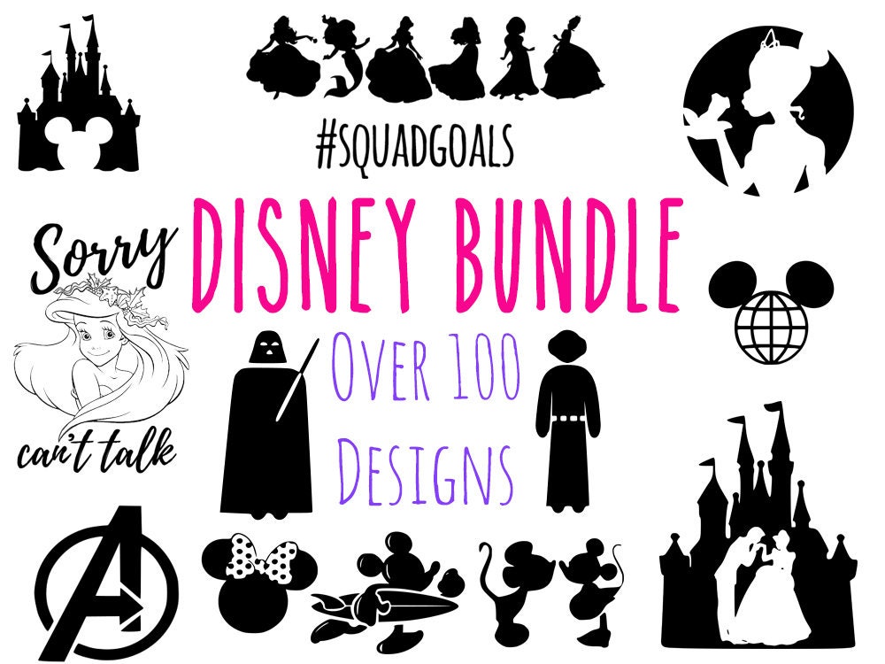 Download Disney SVG Bundle disney ariel Disney Princess svg mickey ...