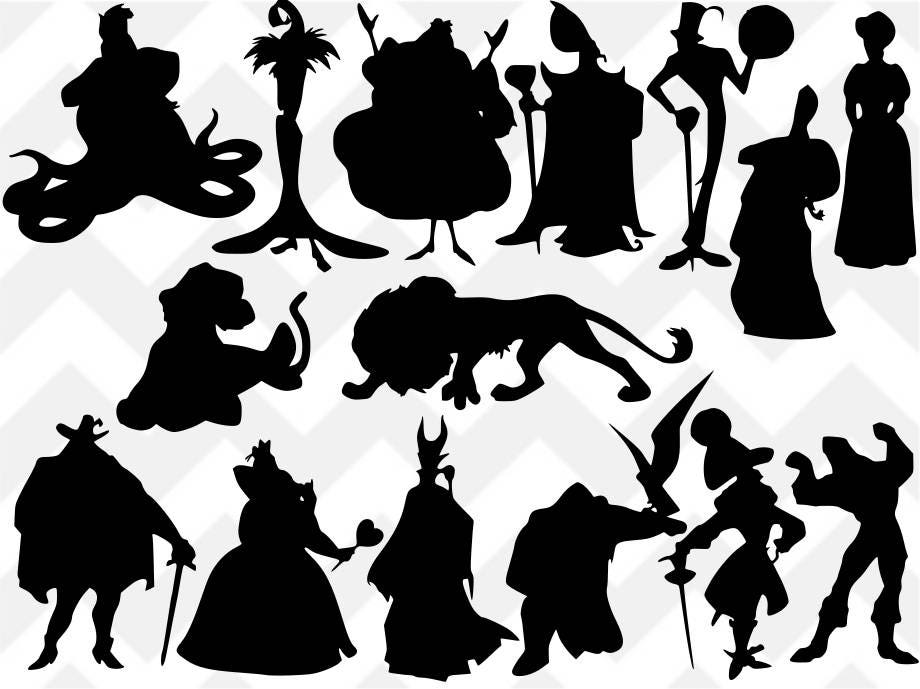 Disney Evil Villains SVG