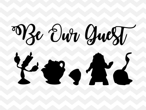 Download Be Our Guest Disney SVG Beauty and the Beast Lumiere Mrs ...