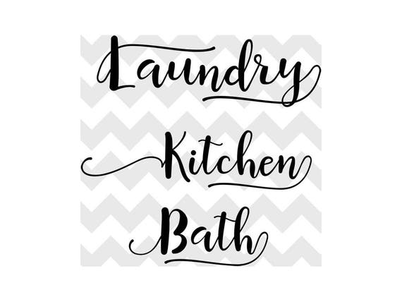 Kitchen Svg Laundry Svg Bath Svg Home Svg Bundle Etsy