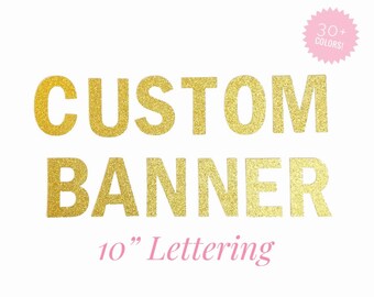 glitter name banner etsy