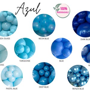 Standard Blue Biodegradable Balloons / Pastel Blue Balloons, Boy Baby Shower, Something Blue Bridal Shower, Blue Balloon Garland, Royal Blue