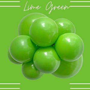 Lime Green Tuftex Balloons | Lime Green Biodegradable Latex Balloons, Bright Green Balloons, Tuftex Wholesale, Chartreuse Green Balloons