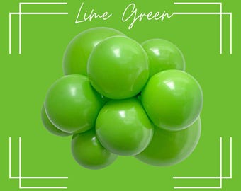 Lime Green Tuftex Balloons | Lime Green Biodegradable Latex Balloons, Bright Green Balloons, Tuftex Wholesale, Chartreuse Green Balloons