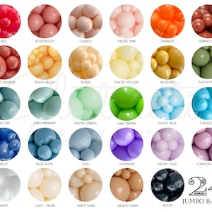 24 Inch Mega Balloons / Jumbo Balloons for Helium, Matte Round Latex, Birthday Party, Baby Shower, Wedding, Giant Balloon Bouquet