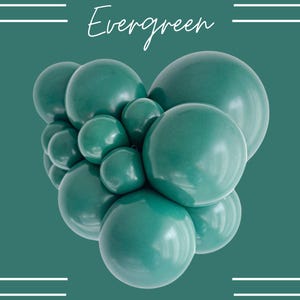 Evergreen Tuftex Balloons | Evergreen Biodegradable Balloons, Forest Green Balloons, Dark Green Balloons, Tuftex USA, Glitterati Party