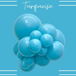 Turquoise Tuftex Balloons | Turquoise Biodegradable Balloon, Blue Balloon Arch, Turquoise Decorations, Tuftex USA, Glitterati Balloons