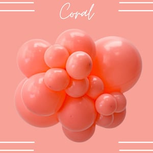 Coral Tuftex Balloons | Coral Biodegradable Latex Balloons, Coral Orange Party Balloons, Light Orange Balloons, Tuftex Wholesale, Glitterati