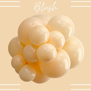 Blush Tuftex Balloons | Blush Biodegradable Balloons, Creamy Blush Balloon, Neutral Balloon Garland, Muted Boho Party Decor, Blush Balloons