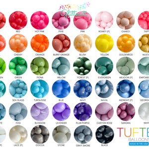 TUFTEX Professional Latex Balloons | Made In USA, Balloon Arch, Party Balloons, Custom Balloons, DIY Balloon Decor, Globos 5&quot;, 11&quot;, 17&quot;, 24&quot;