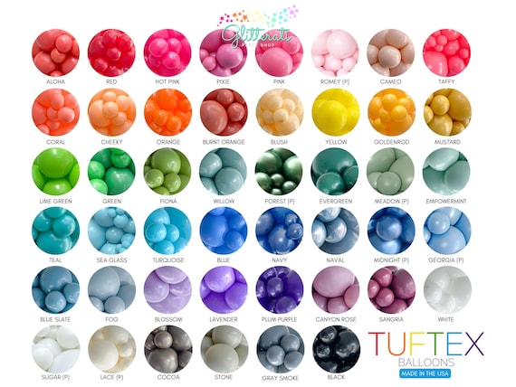 TUFTEX Natural Latex Balloons | Made In USA, Balloon Arch, Party Balloons, Custom Balloons, Balloon Garland, Globos 5", 11", 17", 24"