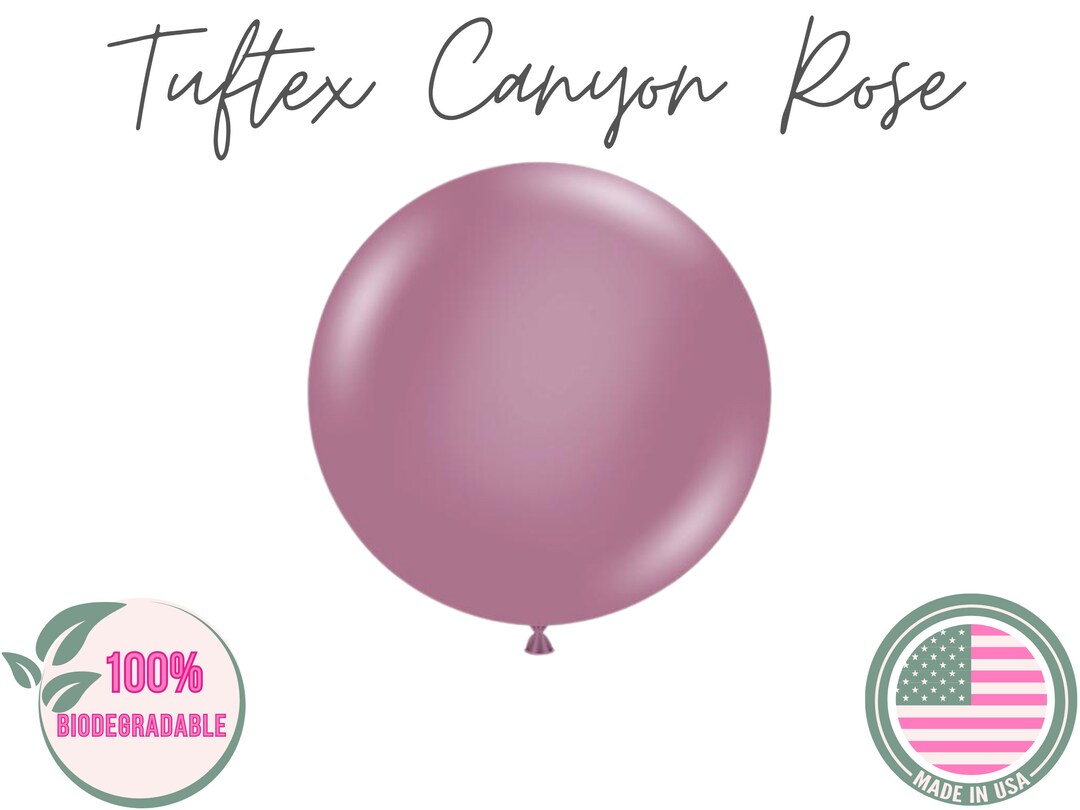 Canyon Rose Biodegradable Latex Balloons / Tuftex, Dusty Rose Balloon ...