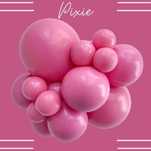 Pixie Tuftex Balloons | Pixie Pink Biodegradable Latex Balloons, Fuchsia Pink Party Balloons, Tuftex Wholesale, Glitterati Party Shop, USA