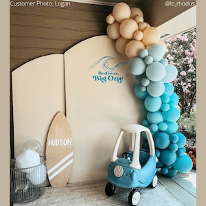Wave Rider DIY Balloon Garland / Retro Surf Birthday, The Big One Balloon Garland, Little Dude Surf Baby Shower, First Wipeout Bday Party