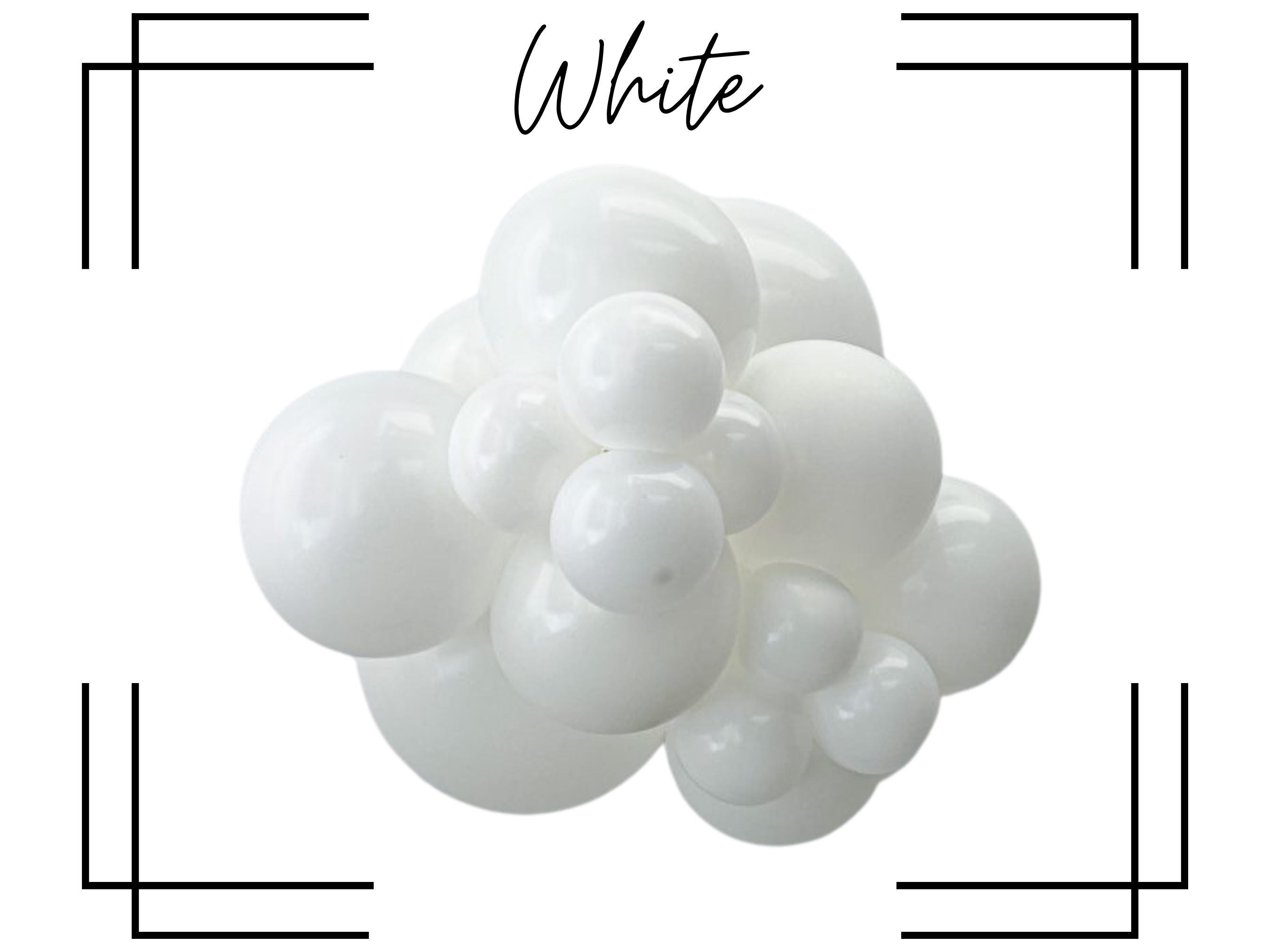 White Tuftex Balloons | White Biodegradable Latex Balloons, White