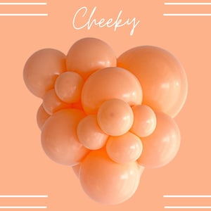 Cheeky Tuftex Balloons | Cheeky Biodegradable Latex Balloons, Peach Balloons, Light Orange Balloons, Creamy Orange Party Balloons, Premium