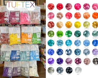 TUFTEX Professional 11" Balloons | TUFTEX Latex Balloons, Balloon Garland Arch, Wholesale Balloon, Glitterati Party Shop, Tuftex Color Chart