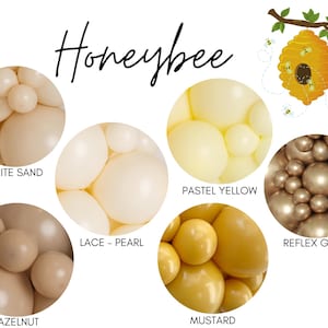 Honeybee Biodegradable Balloons / Bee 1st Birthday. Sweet As Can Bee Theme, Bee Party, Bee Baby Shower, Bee Bridal Shower, Bee Balloon Arch