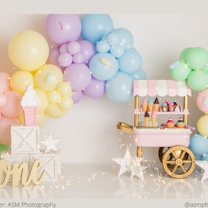 Cherry On Top Balloon Garland Kit / Ice cream Birthday Party, Ice cream Social Theme, Here&#39;s The Scoop, IceCream Balloon Arch, Sweet Theme