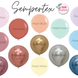 Sempertex Professional Balloons / Reflex Gold Betallic Balloons, DIY Balloon Garland, Custom Boho Balloon Arch, Bridal Shower Balloons