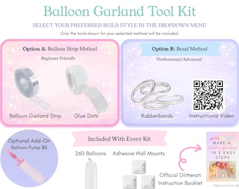 Balloon Arch Tool Kit | Balloons Sold Seperately | Easy Strip Method and Pro Band Method | Balloon Pump Add On