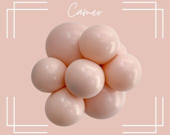 Cameo Tuftex Balloons | Cameo Biodegradable Latex Balloons, Dusty Pink Balloons, Blush Pink Baby Shower, Custom Matte Balloons, Glitterati