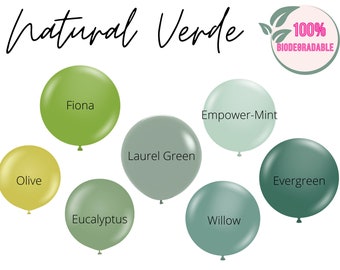 Green Biodegradable Balloons / Dusty Sage Green Balloon Arch, Eucalyptus Balloon, Fossil Green Wedding, Boho Baby Shower, Mossy Green Bridal