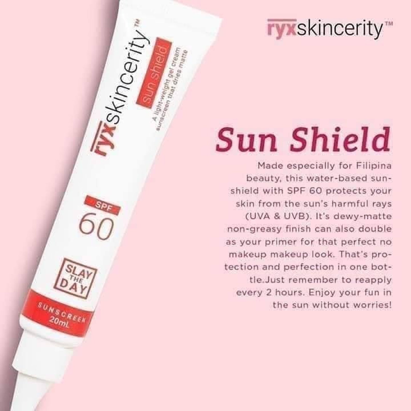 RYXskincerity Sun Shield Light Weight Gel Cream Sunscreen Etsy