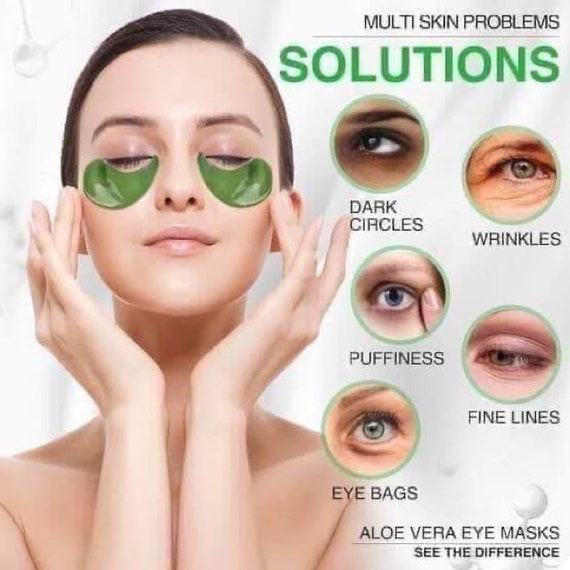 Aloe Vera Eye Mask Cream 92 With Collagen for Dark Cycle Etsy