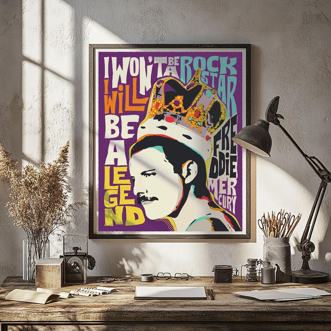 Pop Art Legend Quote | Unframed Wall Art - Etsy