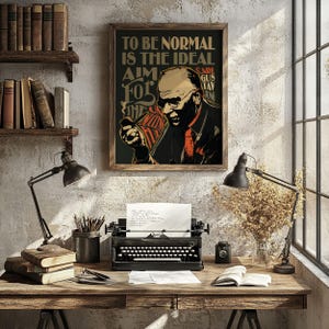 Carl Jung Pop Art Print | Motivational Quote Wall Art, UNFRAMED