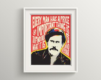 Pablo Escobar Cadeau Etsy France Pablo Escobar Cadeau Etsy France