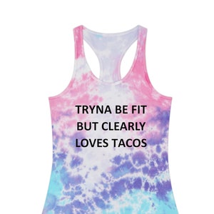 Works Out But Clearly Loves Tacos Shirt. Workout Tank. Fitness Tank. Feed Me Tacos. Taco Tank Top. Gym Tank. Taco Tuesday. Foodie Shirt