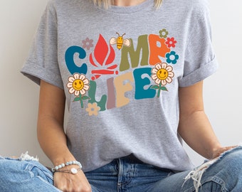 Camp Life Shirts, Camping Shirt, Camper T-shirt, Camper Shirt, Happy Camper Shirt, Camper Gift, Camper, Camping Group, Custom Shirts