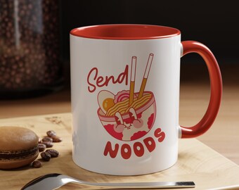 ヌードル、コーヒーマグを送る