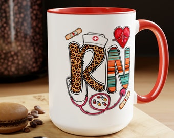 Nurse Coffee Mug, RN Nurse Coffee Mug, Cute Nurse Mug, Nurse, Registered Nurse Mug, Nursing School Mug, Nurse Gift