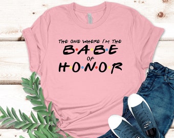 Friends Bachelorette Party Shirts, I'm The Bride Shirt, I Do Crew, Maid of Honor, Bridesmaid, Friends Theme Party, The One Where, Bride, 4