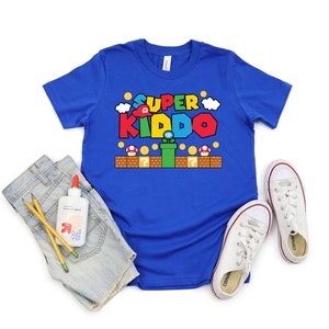 Super Kiddo Game Shirt, New Dad Shirt, Super Mommio Shirt, Father&#39;s Day Shirt, Super Kiddio Shirt, Gift for Dad, Family Matching Shirt, 2