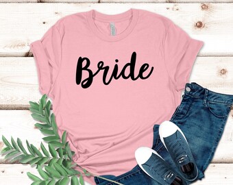 Camisa de noiva, camiseta, camisa de festa de casamento, camiseta de noiva, camiseta de noiva, camisa de dama de honra, equipe de noiva, camisa de noiva, camisas de festa de noiva
