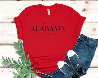 Alabama State Shirt, Vintage Alabama, Unisex Alabama Shirt