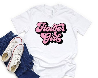 Flower Girl Shirt, Flower Girl Proposal Shirt, Wedding Shirt, Junior Bridal Party, Flower Girl Gift, Flower Girl Top Ideas, Flower Girl Tees