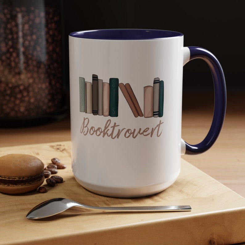 Booktrovert, Coffee Mug, Introvert Gift, Reading Mug, Reading Writer Gift image 6