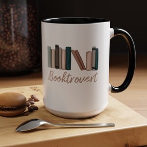 Booktrovert, Coffee Mug, Introvert Gift, Reading Mug, Reading Writer Gift image 5