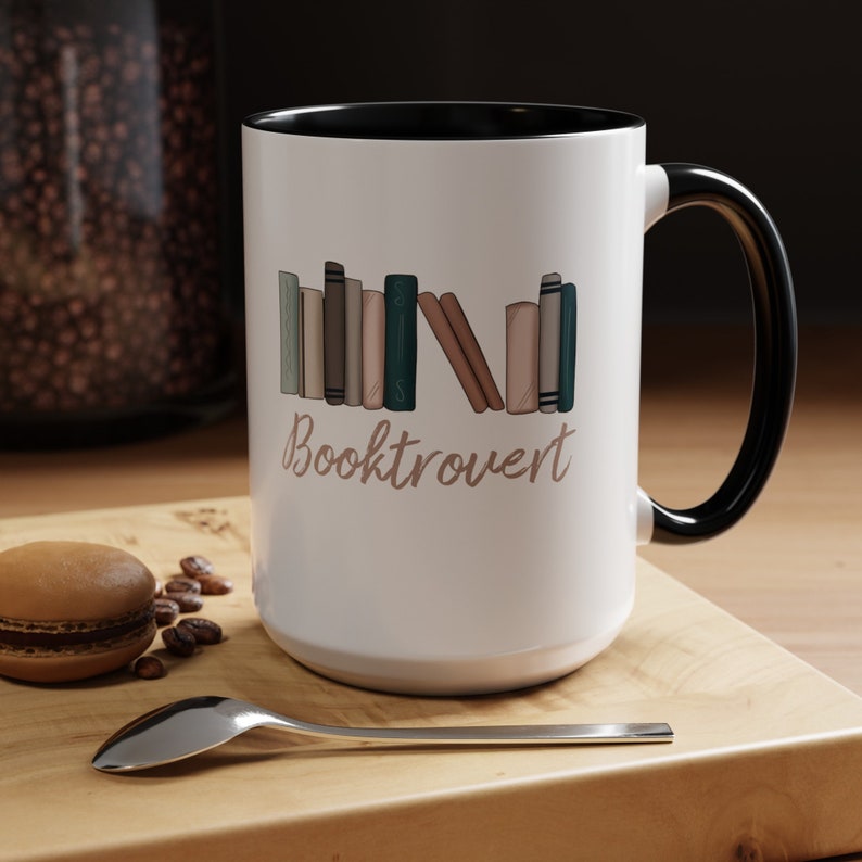 Booktrovert, Coffee Mug, Introvert Gift, Reading Mug, Reading Writer Gift image 5